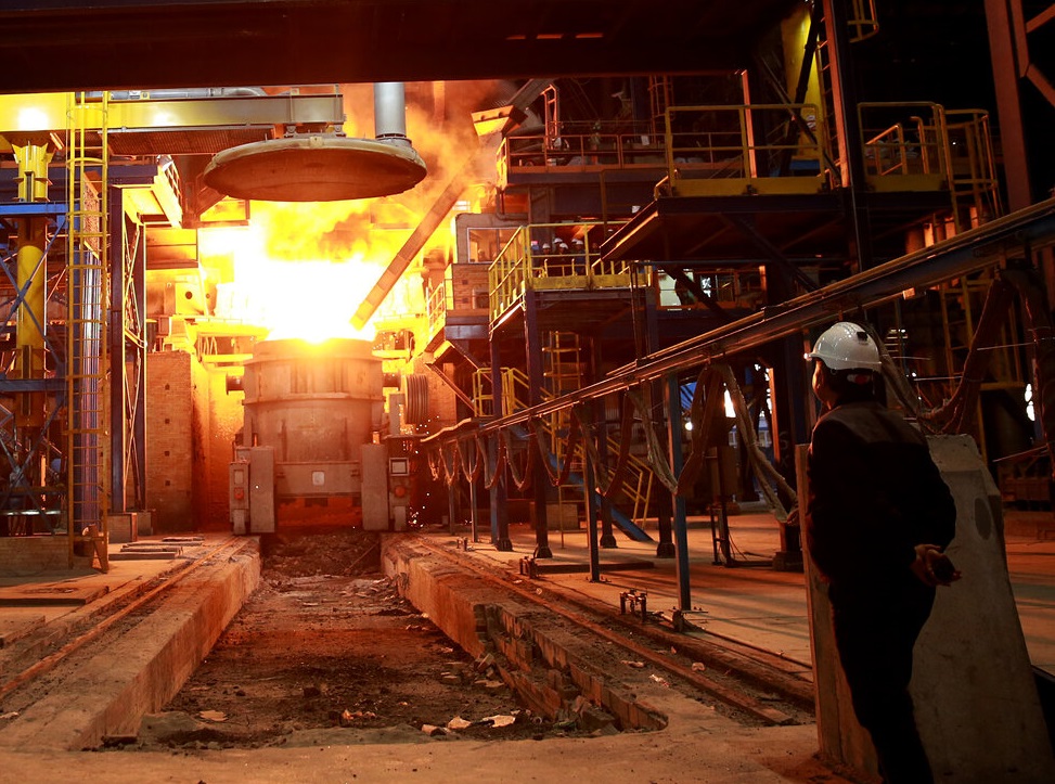 رشد تولید فولاد خام ایران به ۱۶.۳ درصد رسید